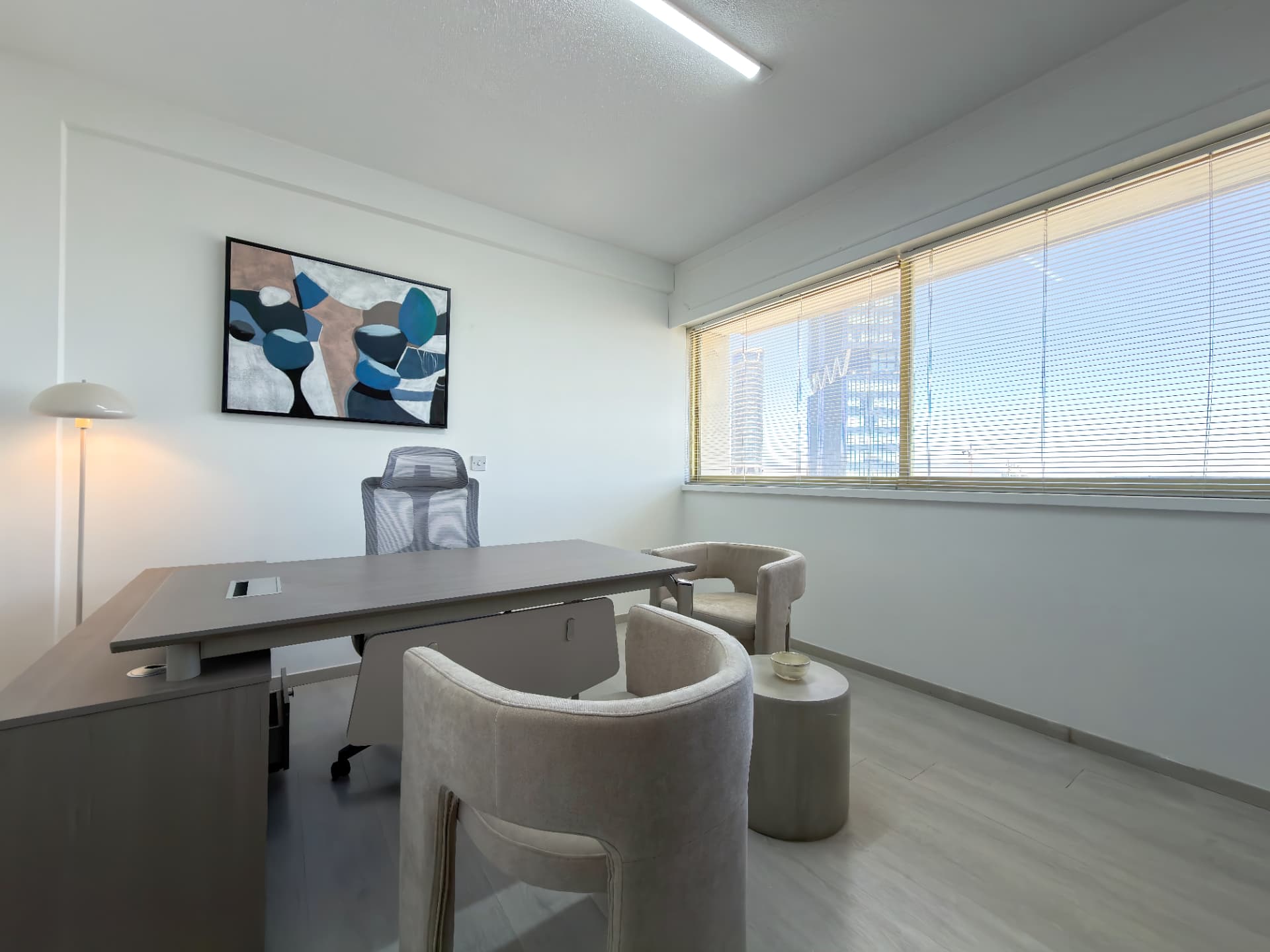 Gallery Office looking toward the window and seating